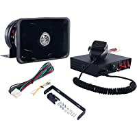 FreeTec Set de universal 300W 8 tonos sonido alto estilo de coches zumbador advertencia sirena Policía Alarma Fire…